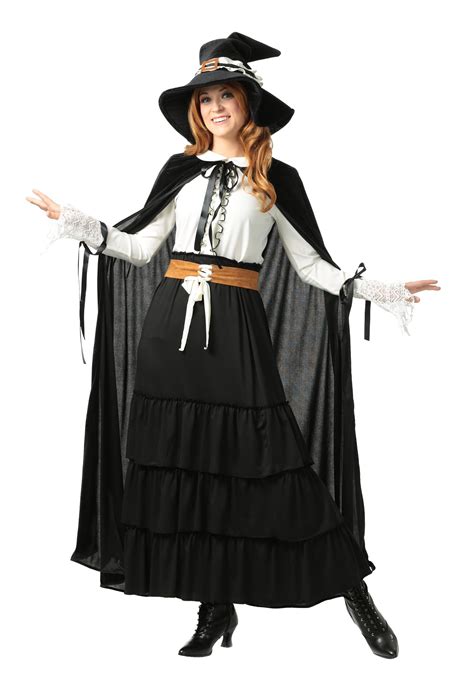 Plus size Salem witch attire infographics
